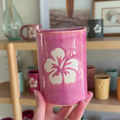 Hibiscus Takeaway Cup | 16oz Berry
