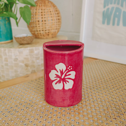 Hibiscus Takeaway Cup | 16oz Pomegranate