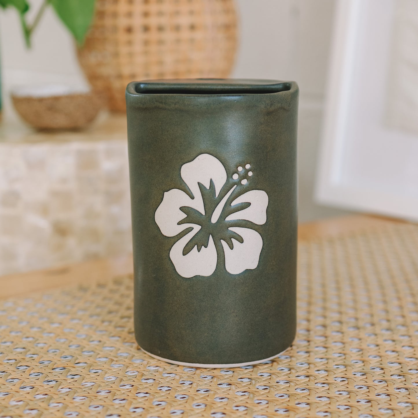 Hibiscus Takeaway Cup | 16oz Bark Brown