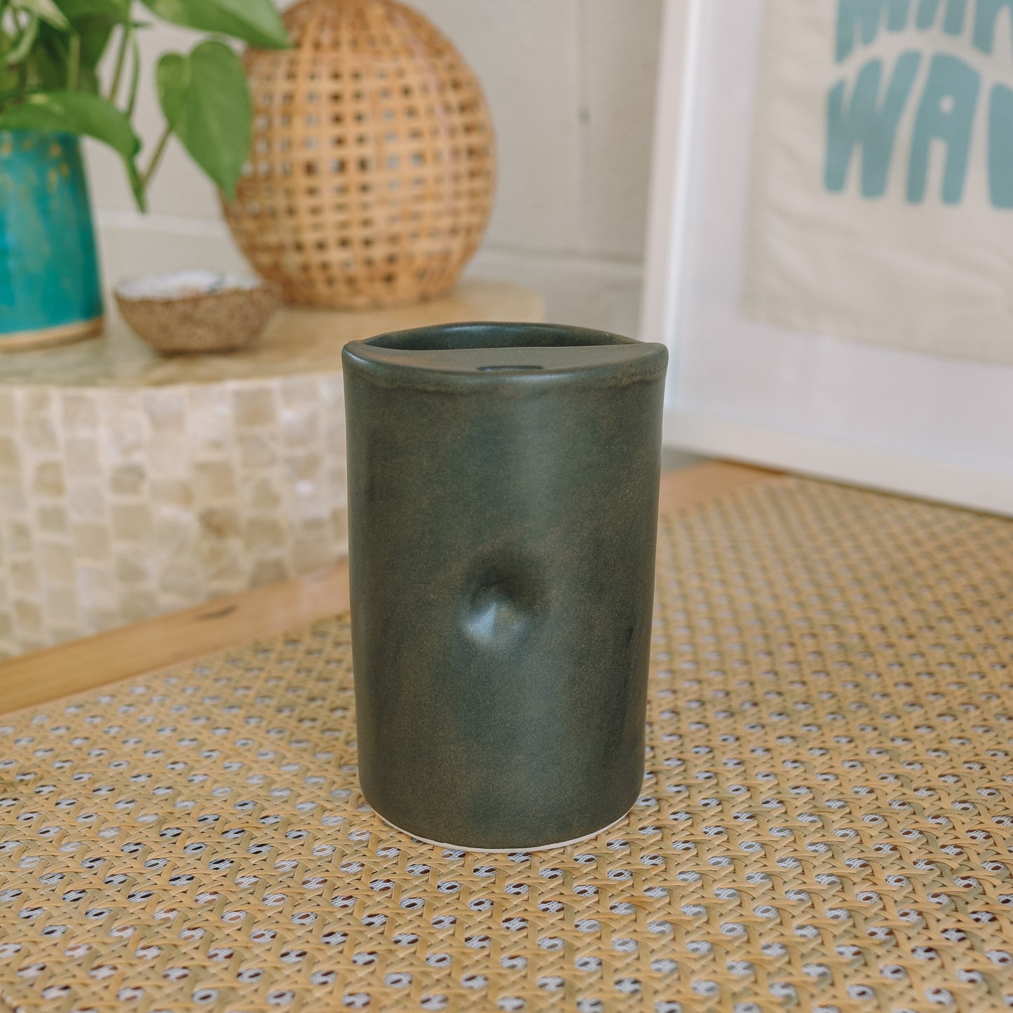 Hibiscus Takeaway Cup | 16oz Bark Brown