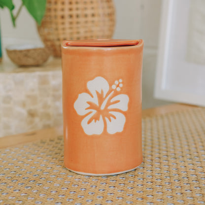 Hibiscus Takeaway Cup | 16oz Tangerine