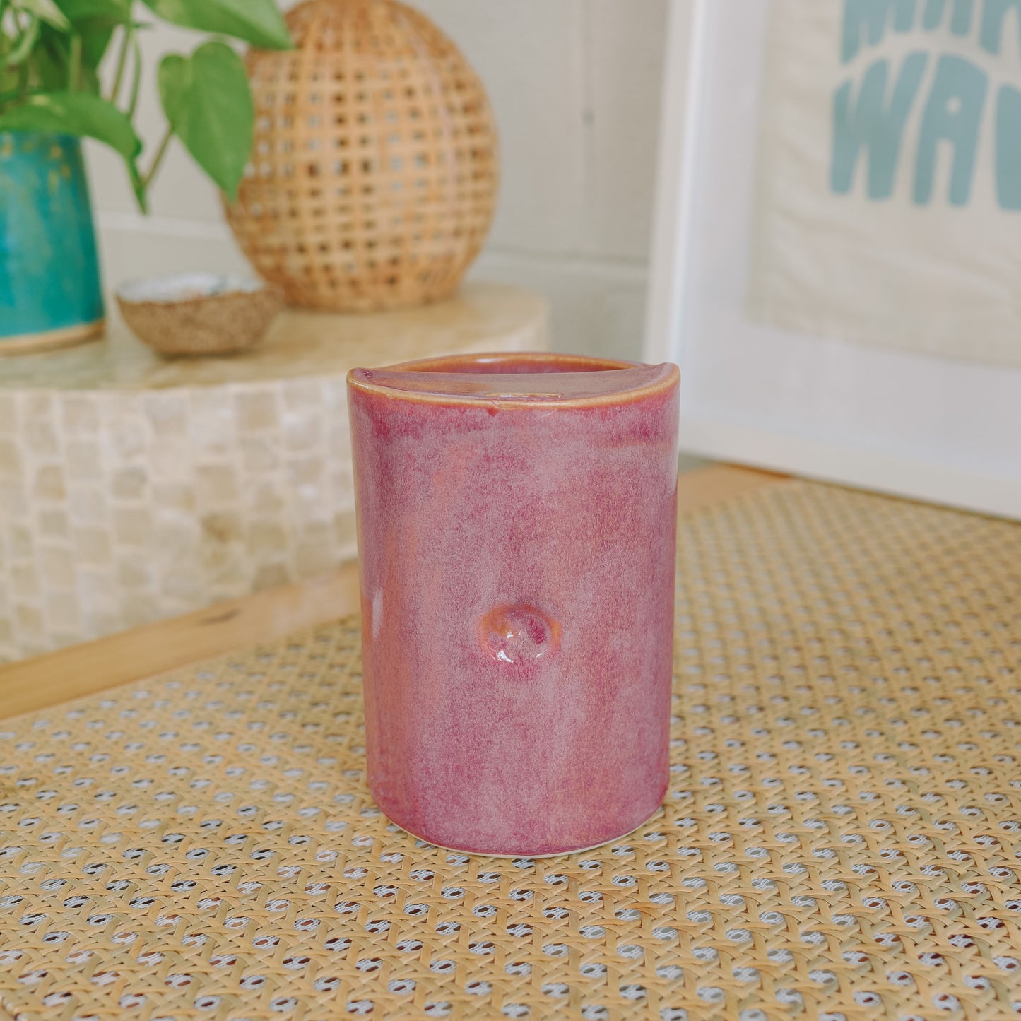 Cowrie Flower Takeaway Cup | 16oz Passionfruit
