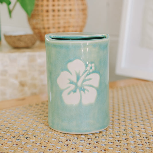 Hibiscus Takeaway Cup | 16oz Wave Blue