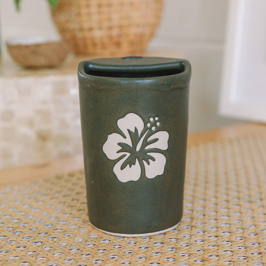 Hibiscus Takeaway Cup | 12oz Bark Brown