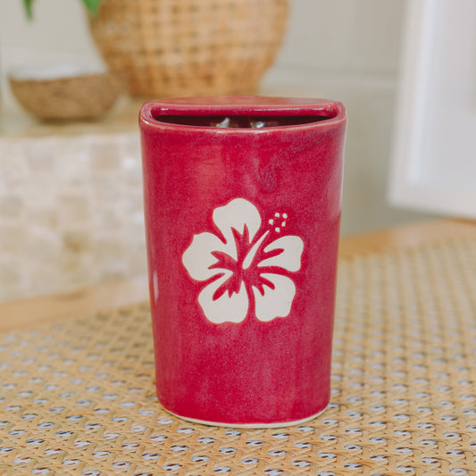 Hibiscus Takeaway Cup | 12oz Pomegranate