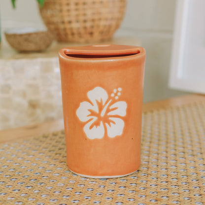 Hibiscus Takeaway Cup | 12oz Tangerine