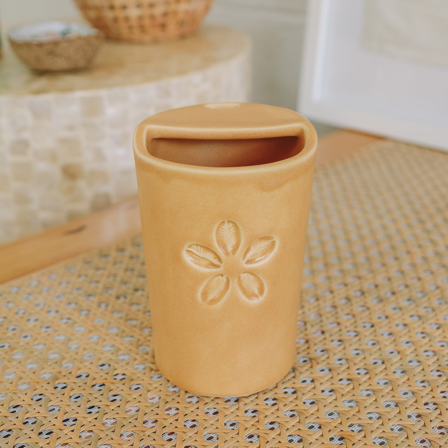 Cowrie Flower Takeaway Cup | 12oz Island Sun
