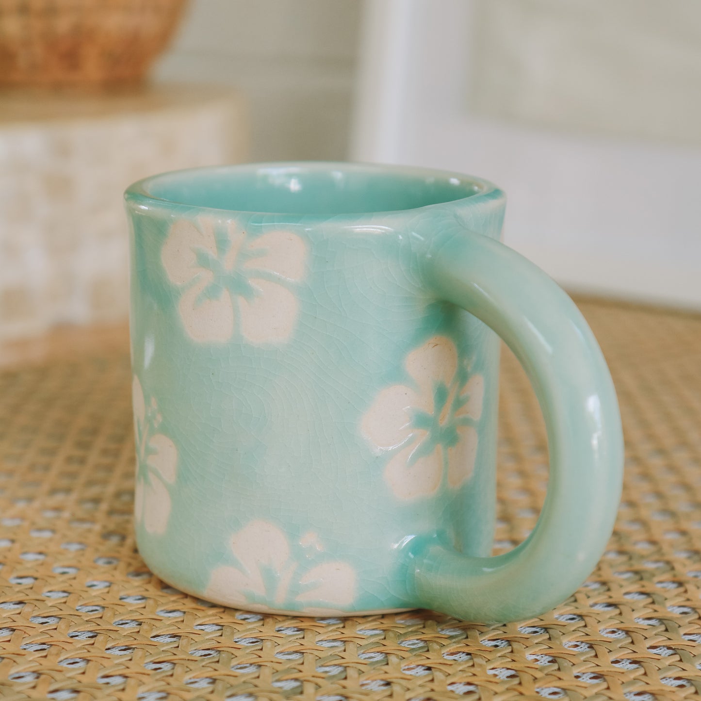Hibiscus Print Mug | 14oz Water - *Discounted*