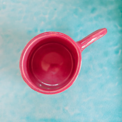 Hibiscus Print Mug | 14oz Pomegranate