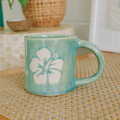 Hibiscus Mug | 14oz Wave Blue - *Discounted*