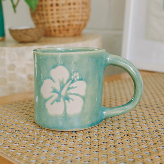 Hibiscus Mug | 14oz Wave Blue - *Discounted*