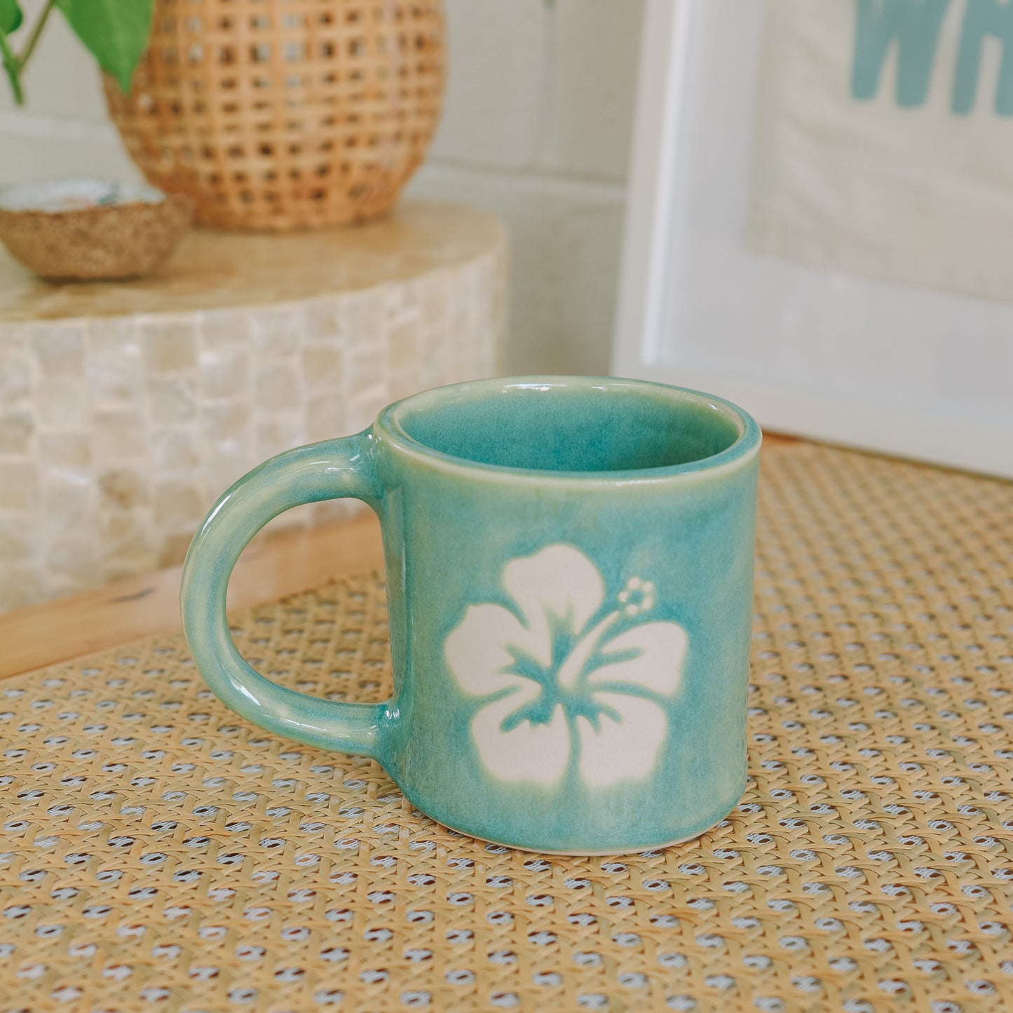 Hibiscus Mug | 14oz Wave Blue - *Discounted*